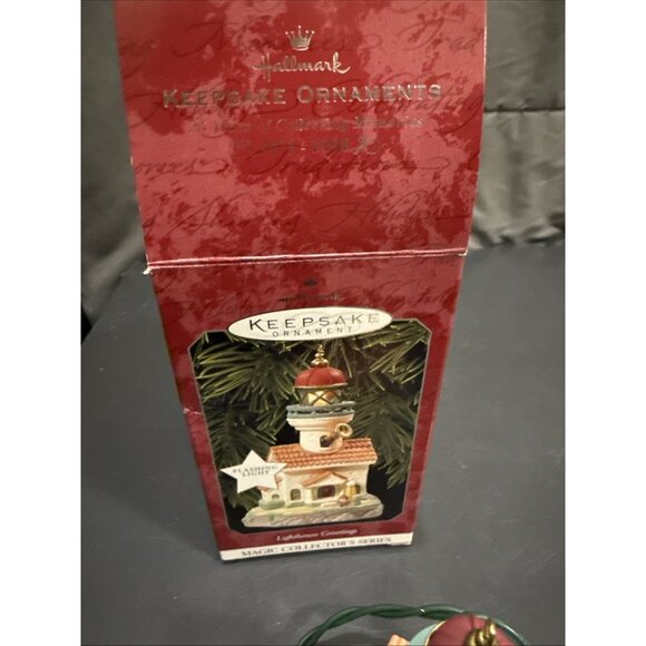 Vintage Lighthouse Greetings 1998 Hallmark Keepsake Christmas Ornament In Box - Picture 13 of 16